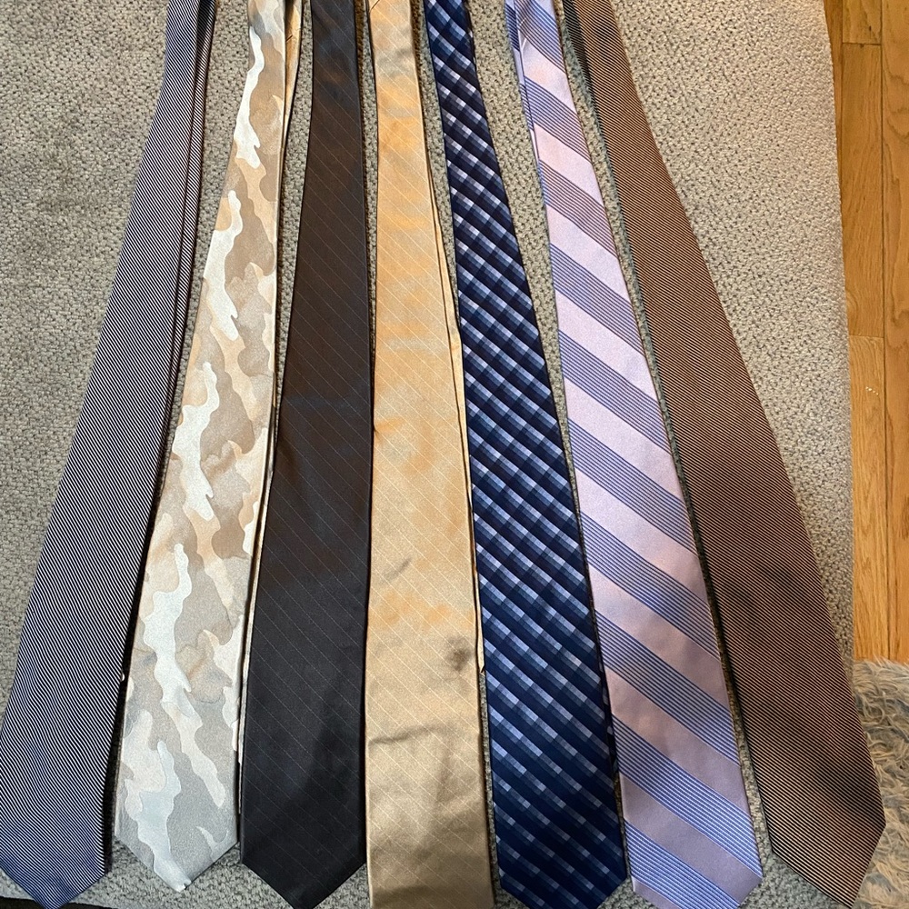 Michael Kors and Neiman Marcus brand ties.
